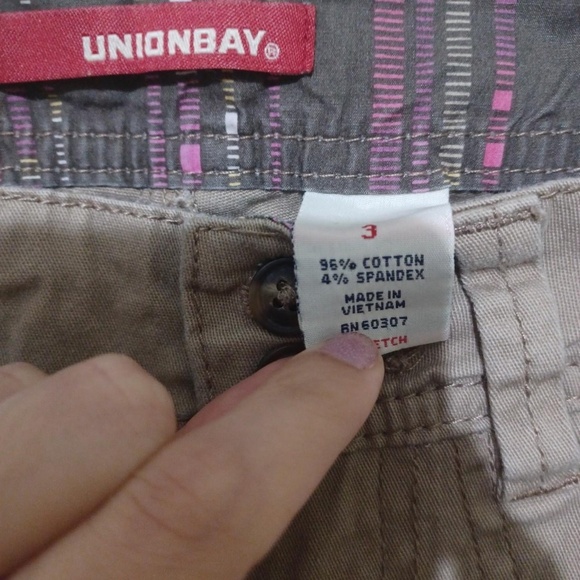 tan union bay low rise flare pants - Picture 3 of 4